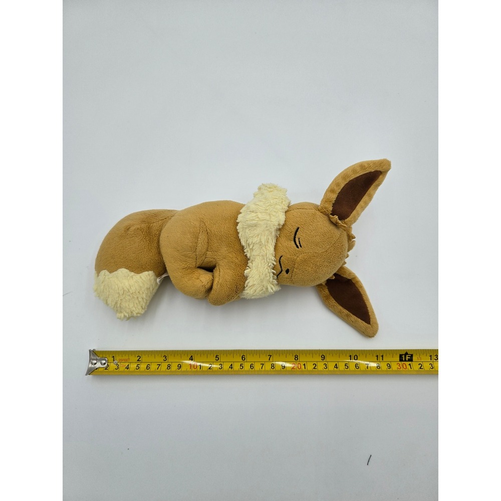 Pokemon Center Eevee Sleeping Plush 12 Inch Stuffed Animal 2019 Nintendo Toy - Picture 4 of 4